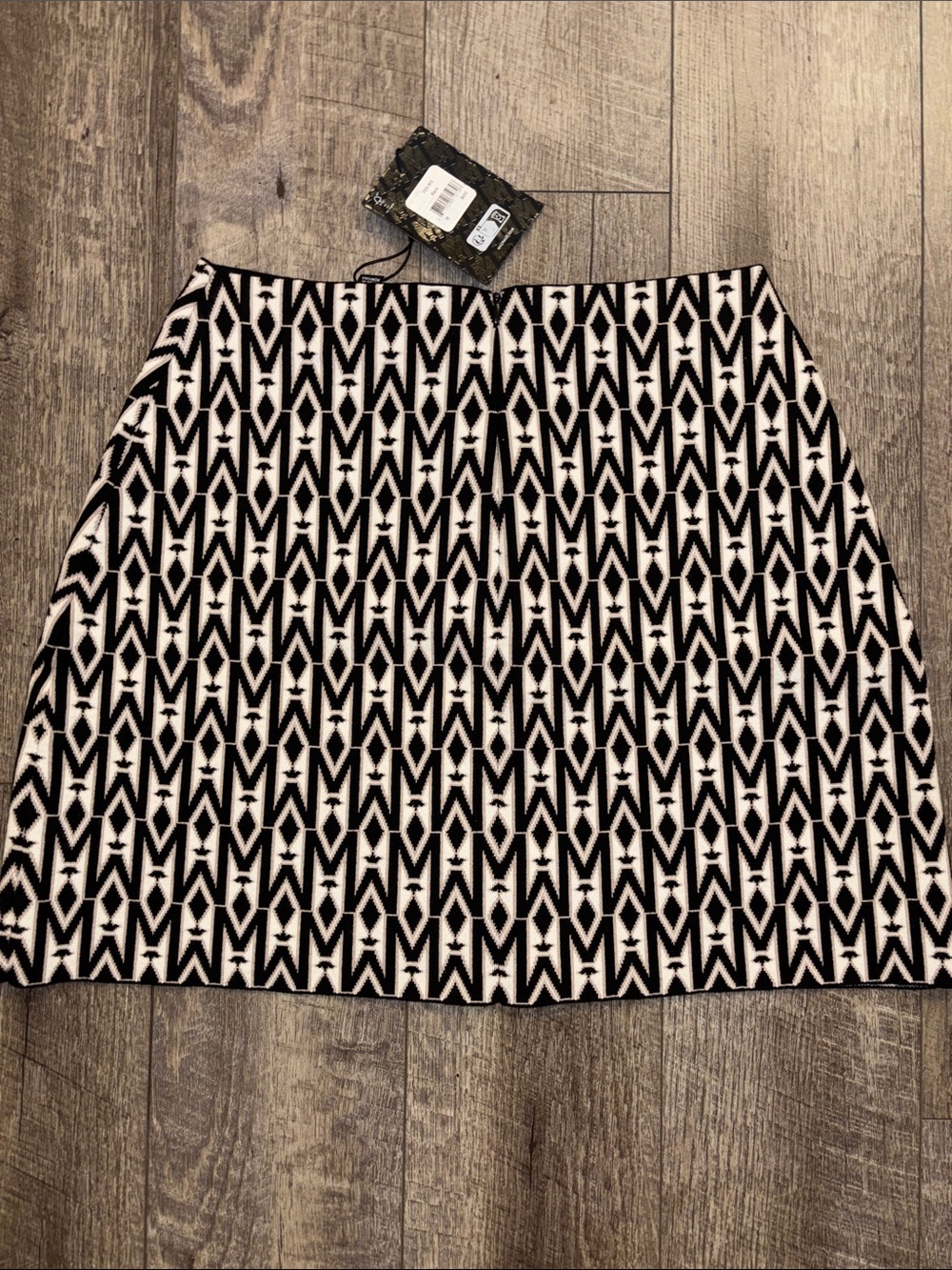 Mackage Jaquard Monogram A-line Mini Skirt NWT - Picture 4 of 6
